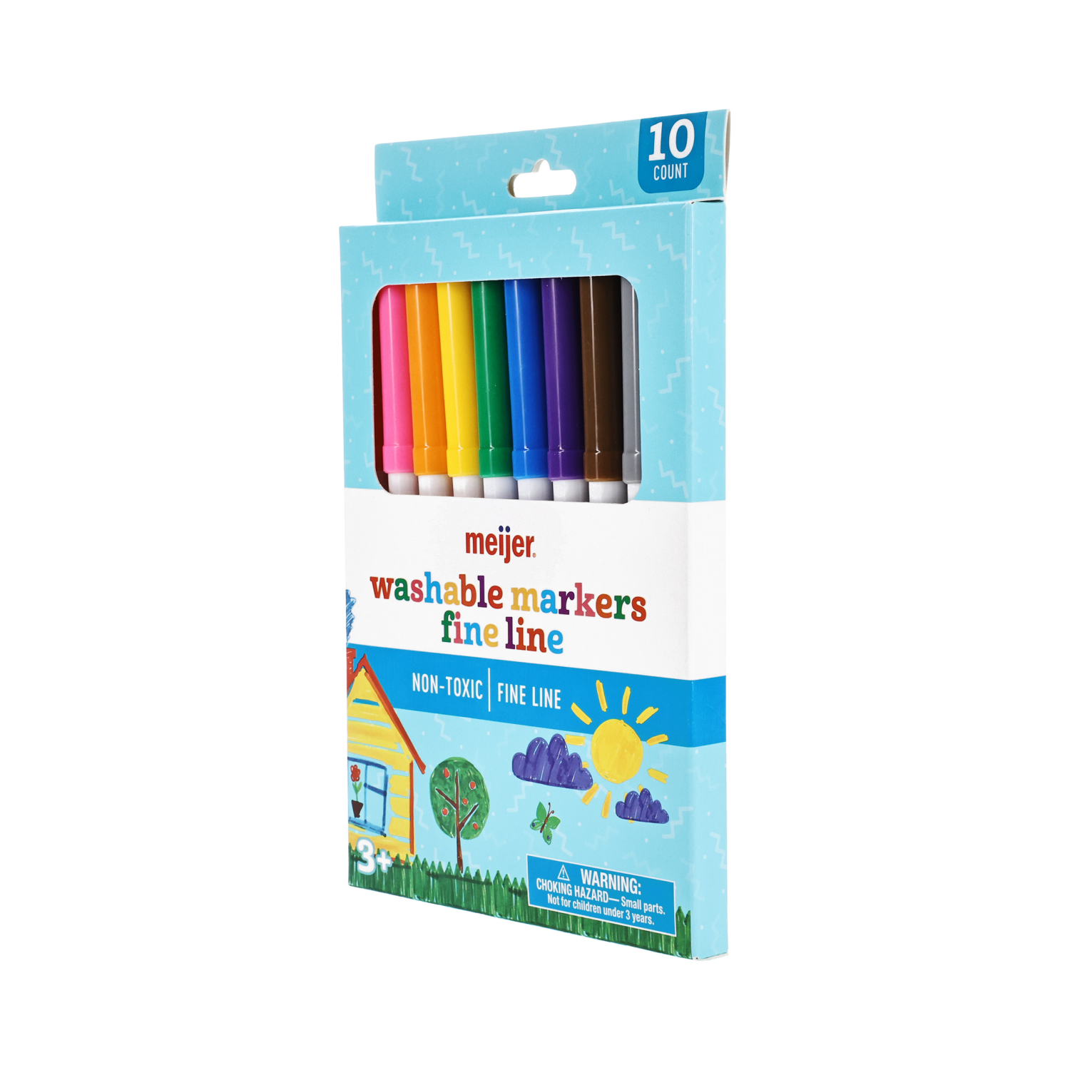 slide 4 of 6, Meijer Washable Fineline Markers, 10 ct