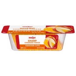 Meijer Mild Cheddar Cracker Cut Slices - 7 oz