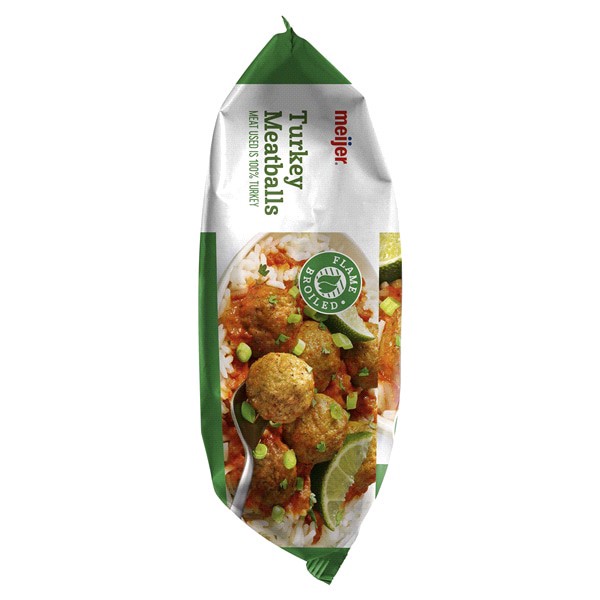 slide 4 of 13, Meijer Flame Broiled Turkey Meatballs, 32 oz