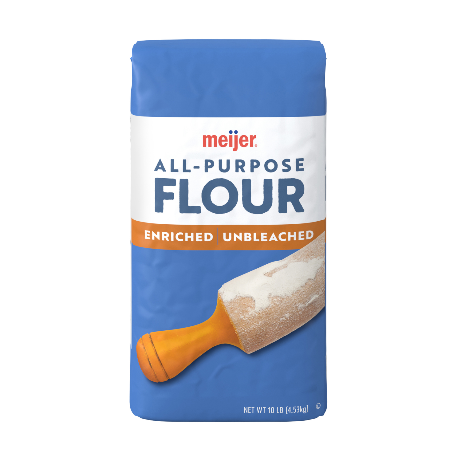 slide 1 of 5, Meijer Unbleached Flour 10 lb, 10 lb