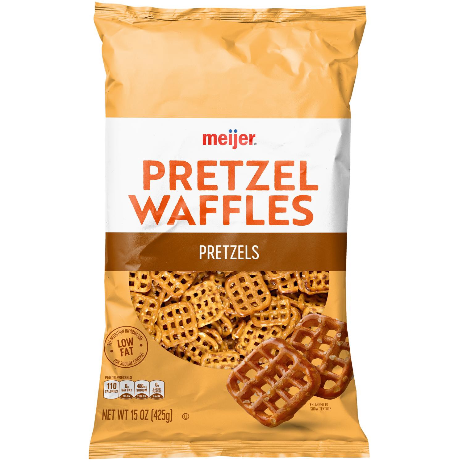 slide 1 of 2, Pretzel Waffles, 15 Oz, 15 oz