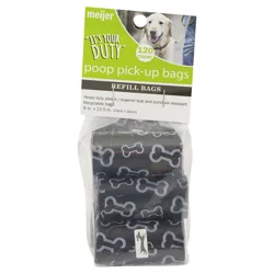 Meijer Black Poop Bags 120ct 6pk