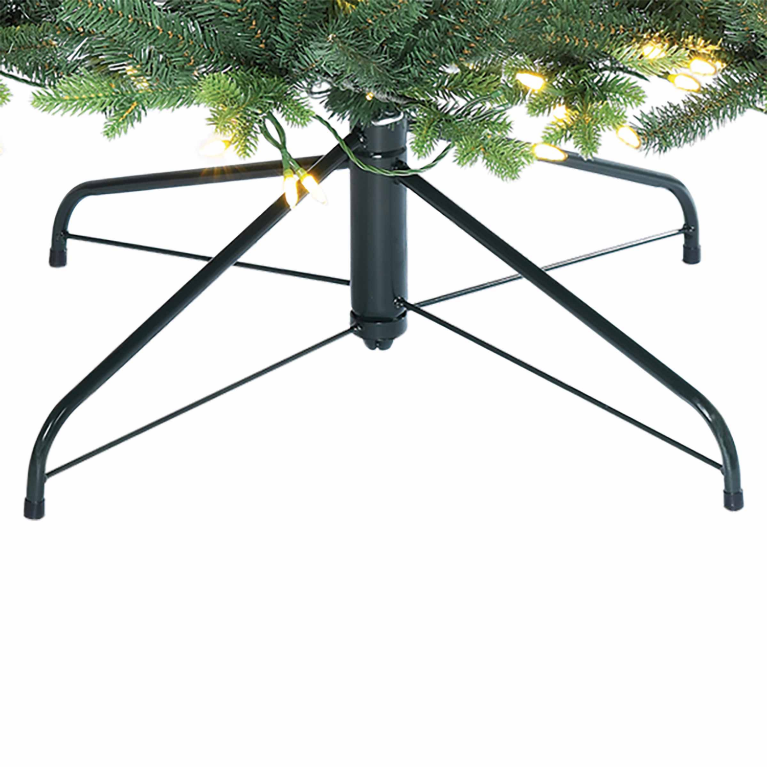 slide 2 of 5, December Home Lifelike PVC/PE Mixed Tree, Dual, 7.5 Ft, 7.5 ft