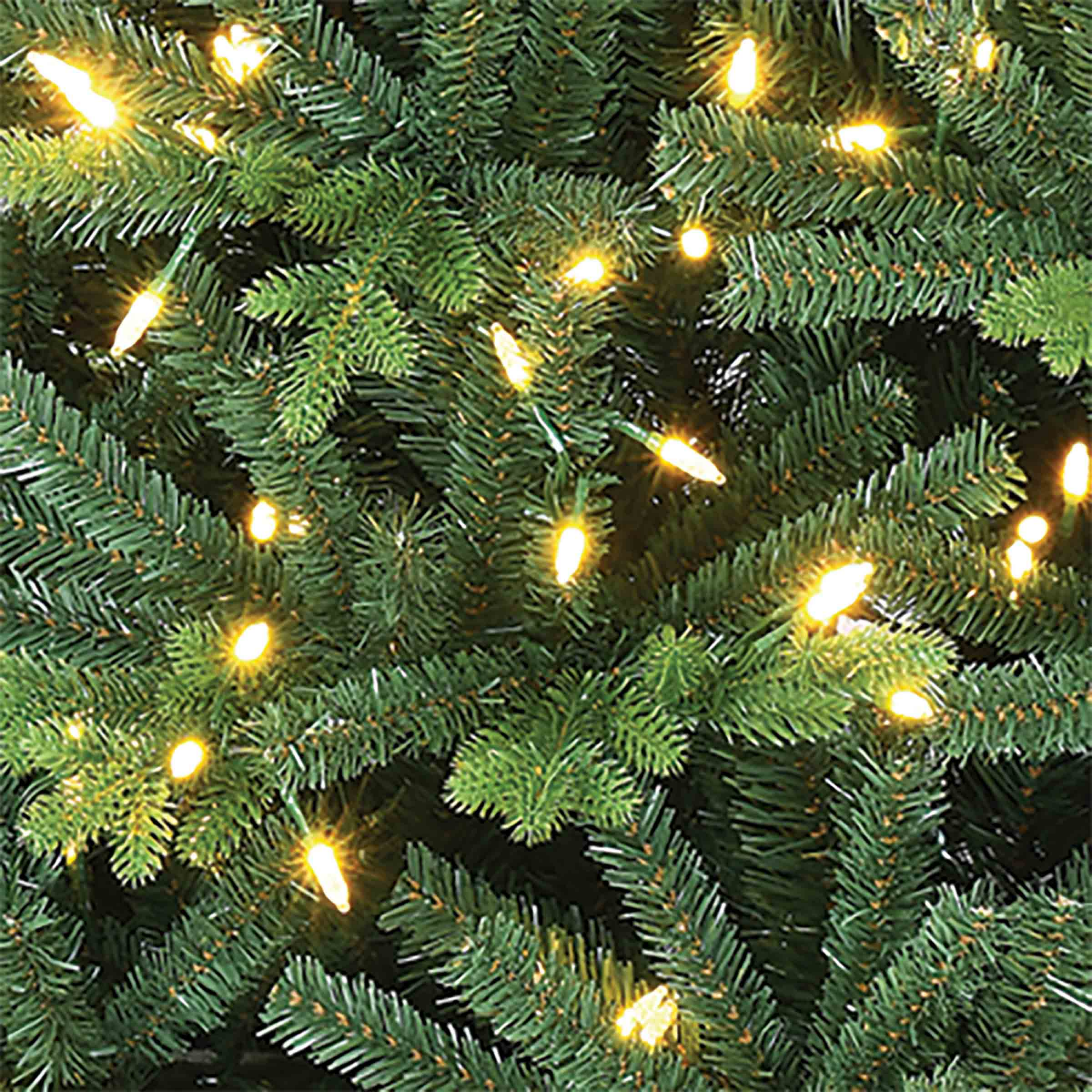 slide 3 of 5, December Home Lifelike PVC/PE Mixed Tree, Dual, 7.5 Ft, 7.5 ft