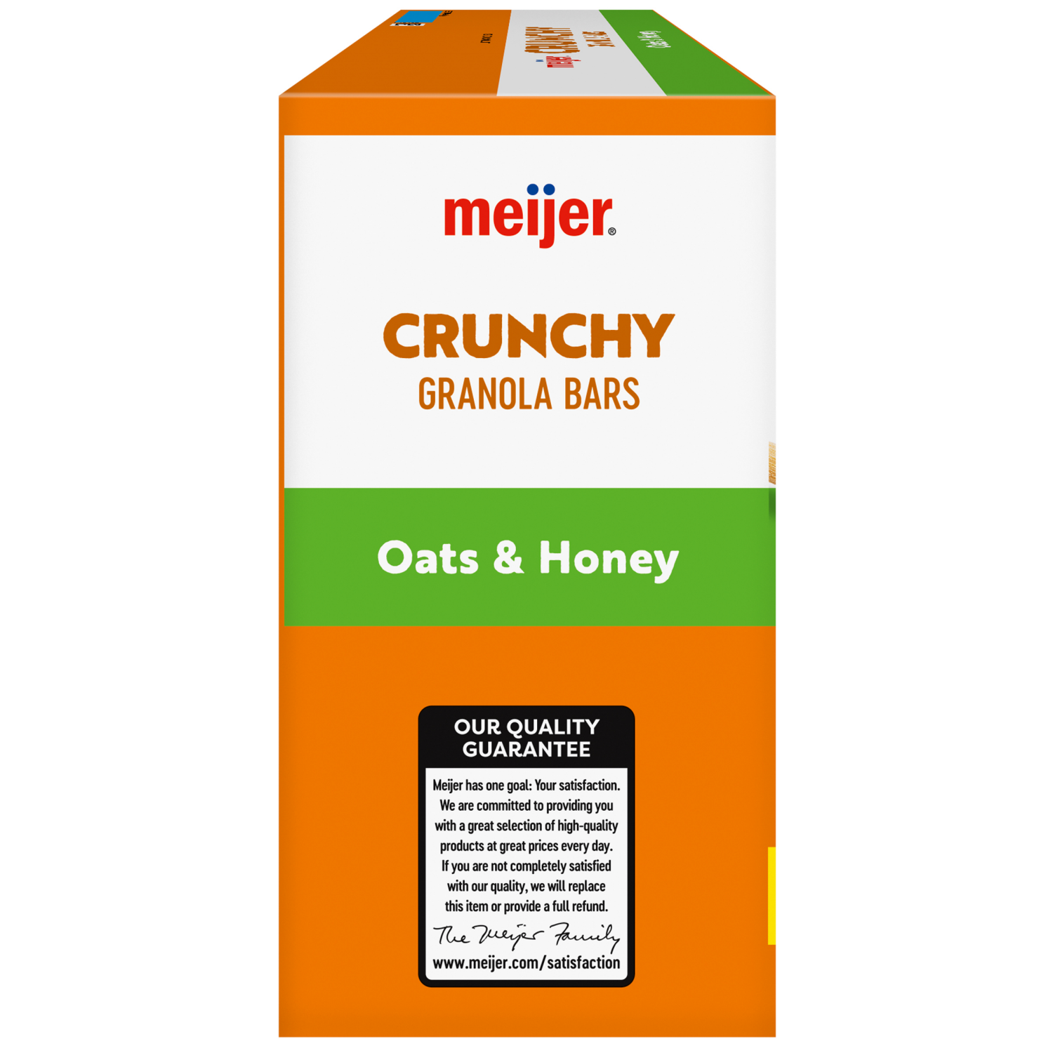 slide 4 of 8, Meijer Crunchy Oats & Honey Granola Bars, 12-2 Bar Pouches, 12/1.48 oz