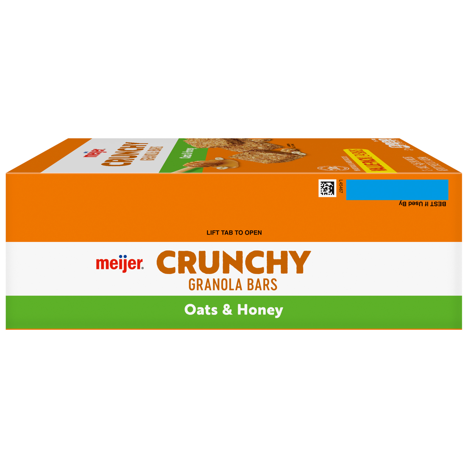 slide 8 of 8, Meijer Crunchy Oats & Honey Granola Bars, 12-2 Bar Pouches, 12/1.48 oz