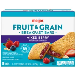 Meijer Fruit And Grain Mixed Berry Breakfast Bars, 8 Ct