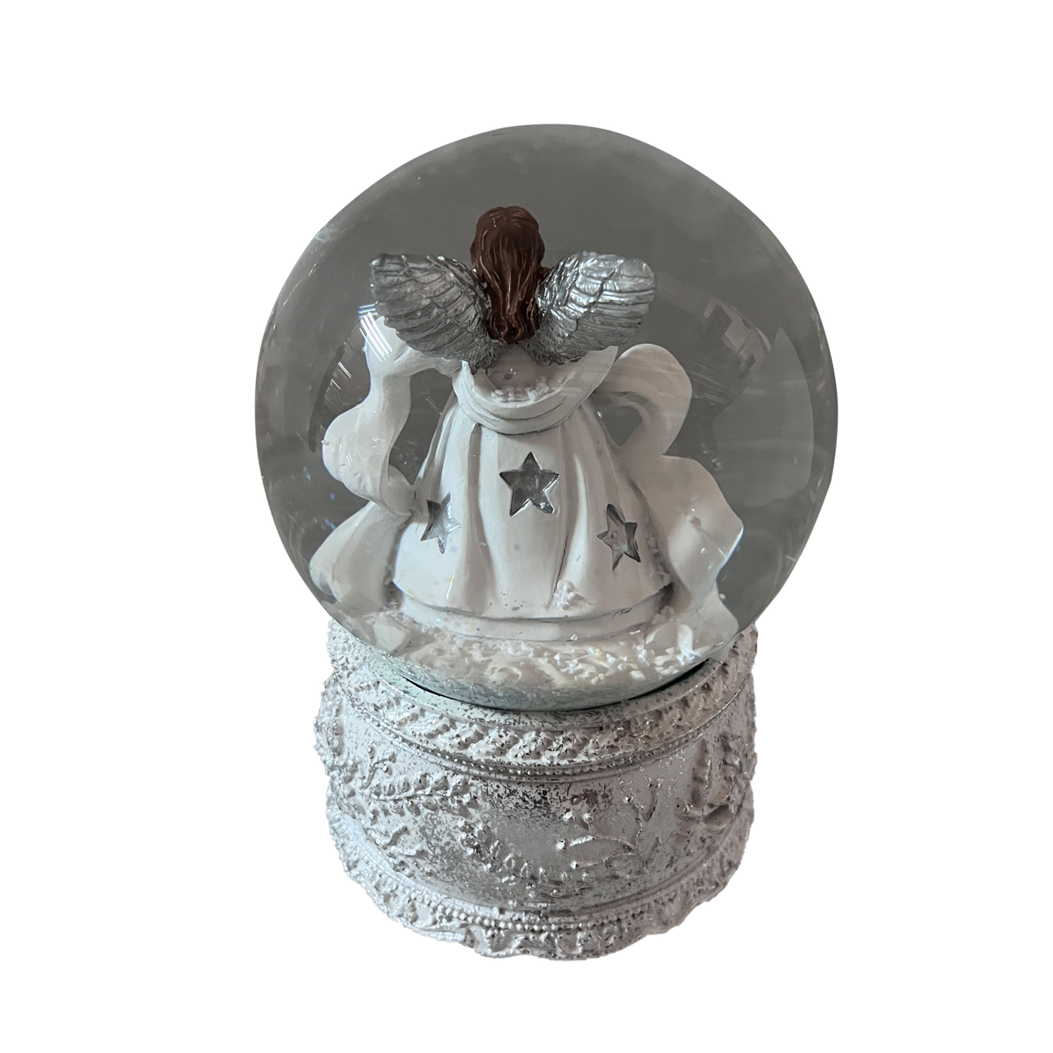 slide 2 of 2, December Home Angel Musical Water Globe 100mm, 100 mm