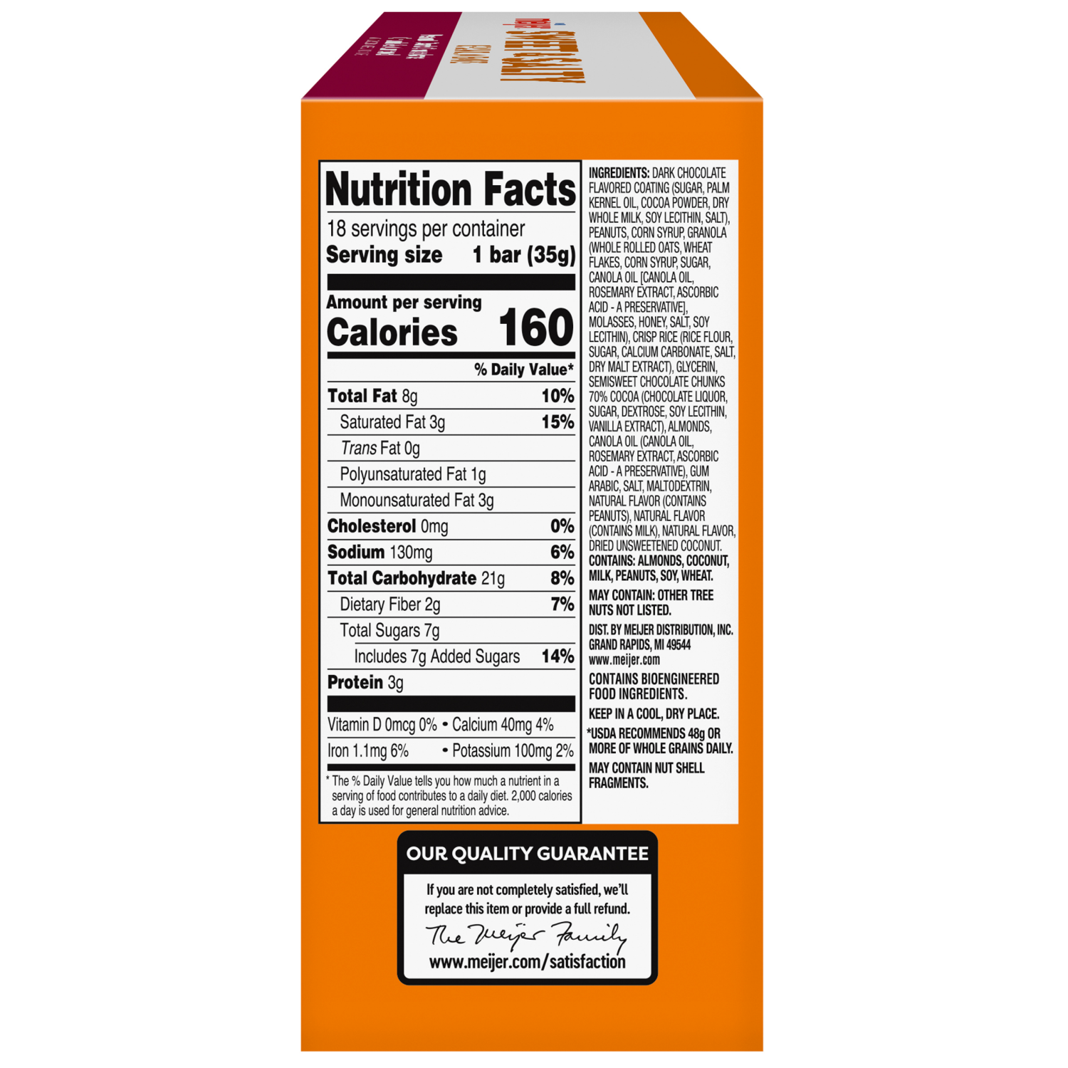 slide 3 of 5, Meijer S&S Dr Ch/Pn/Alm - 18 ct, 18 ct