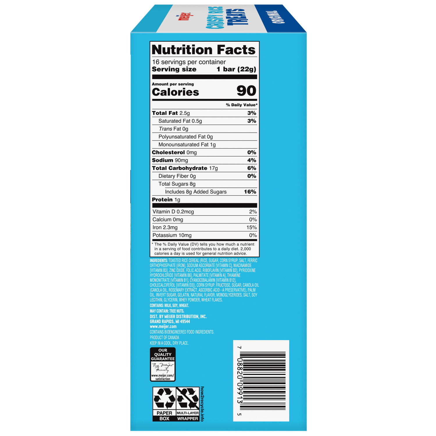 slide 5 of 8, Meijer Rice Crispy Treat 16ct, 16 ct