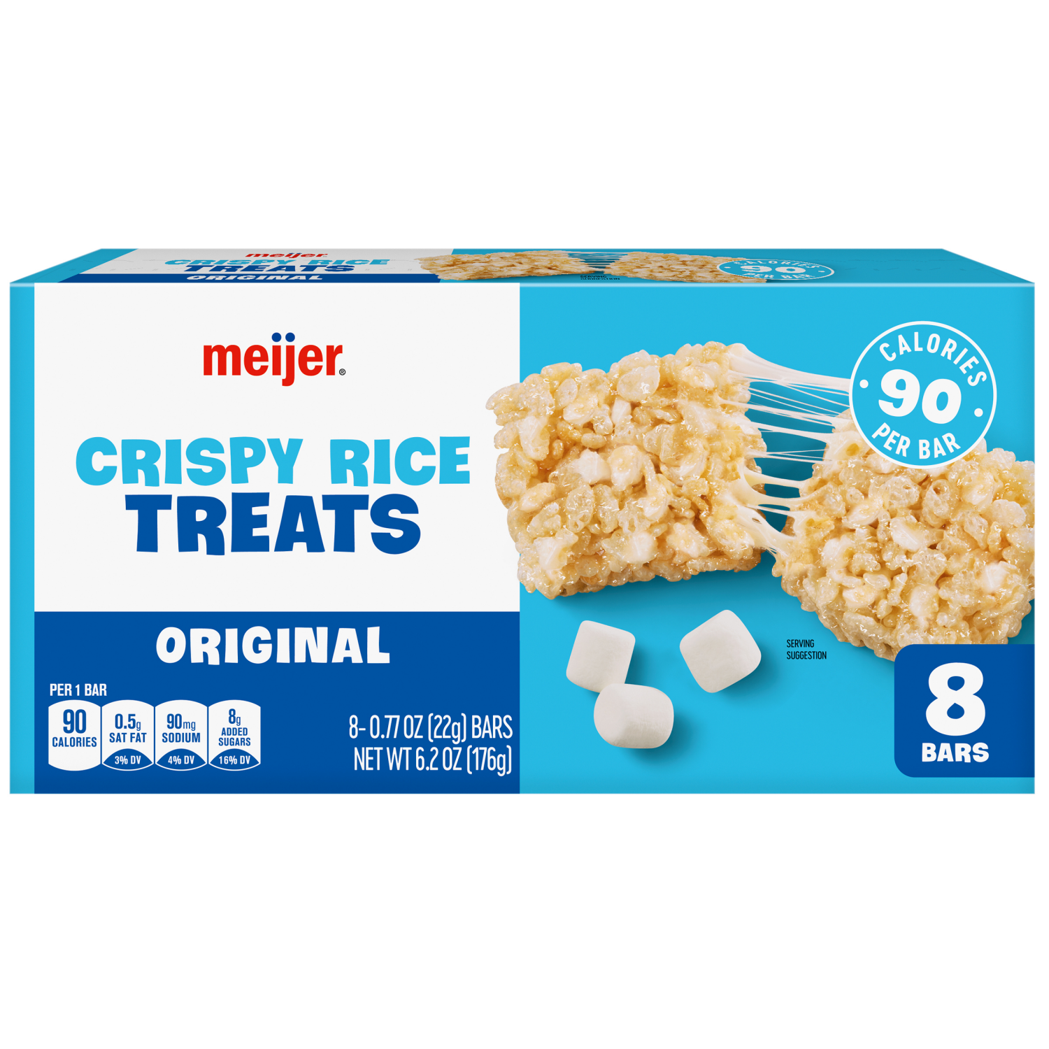slide 2 of 8, Meijer Rice Crispy Treat 8ct, 8 ct
