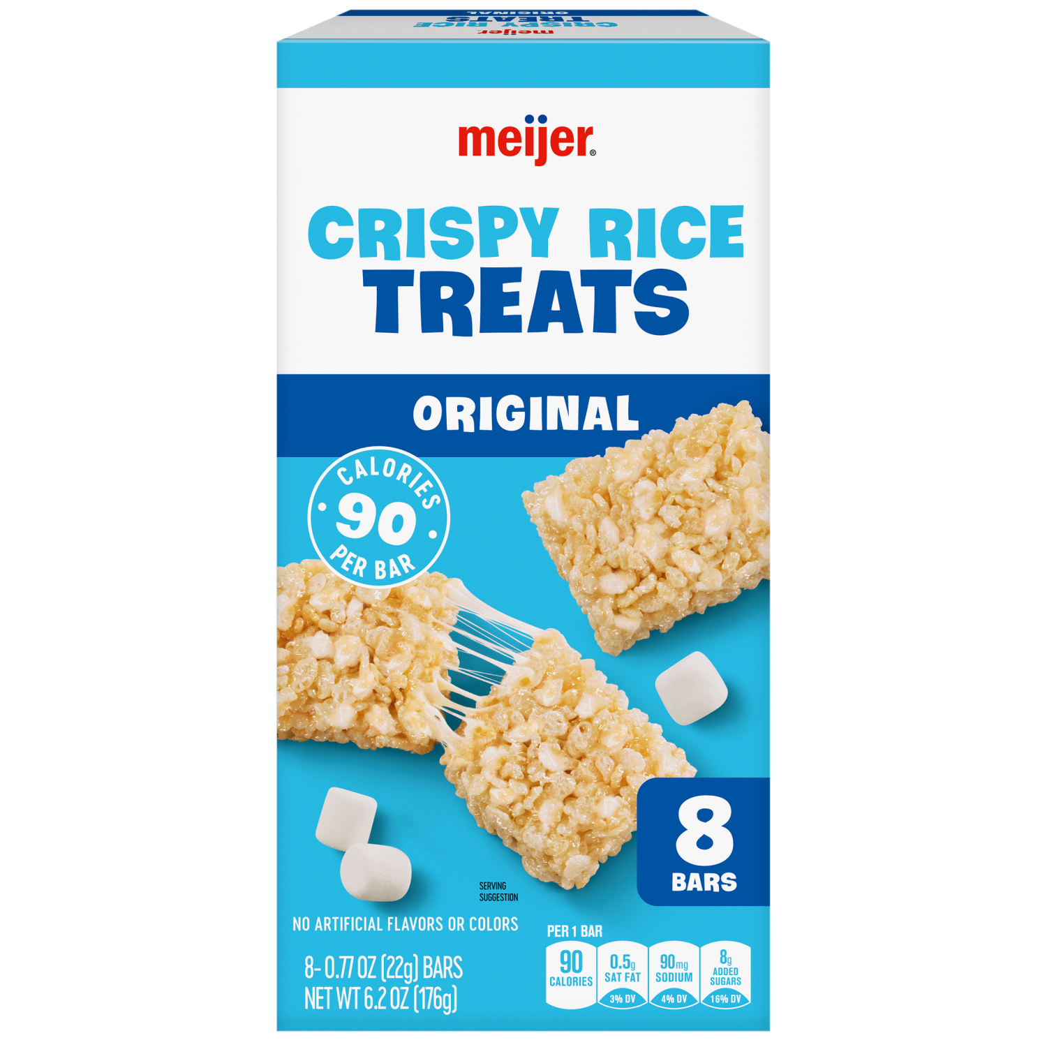 slide 1 of 8, Meijer Rice Crispy Treat 8ct, 8 ct