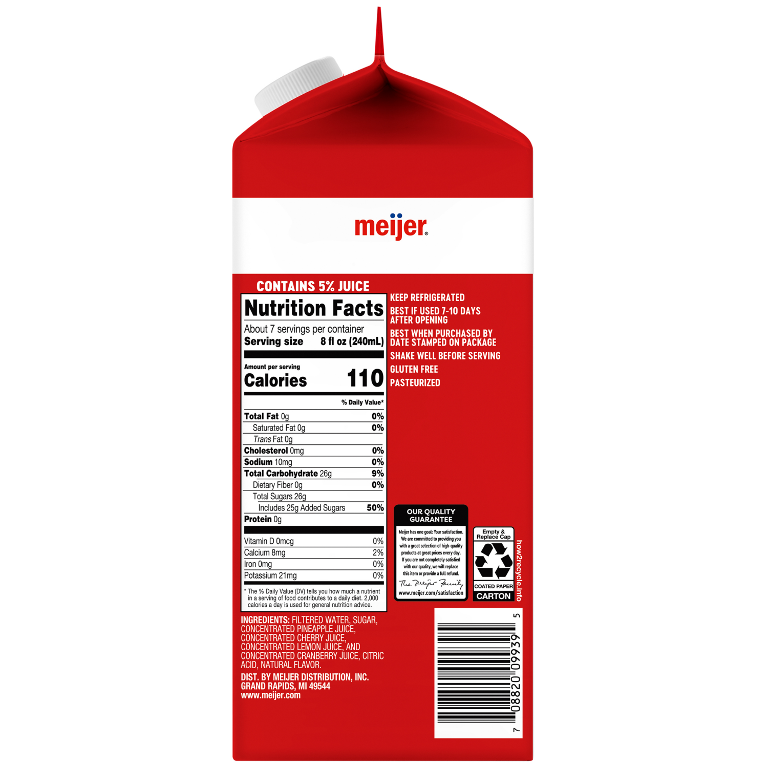 slide 2 of 2, Meijer Fruit Punch Rfrg - 59 oz, 59 oz
