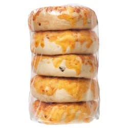 Fresh From Meijer 5pk Unsliced Jalapeno Cheddar Bagels