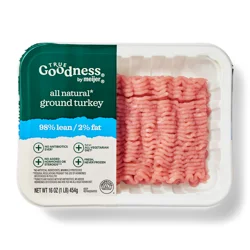 True Goodness 98/2 Ground Turkey NAE 16 oz