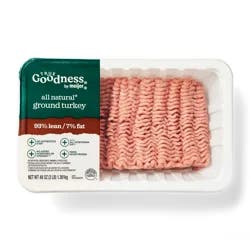 True Goodness 93/7 Ground Turkey NAE 48 oz