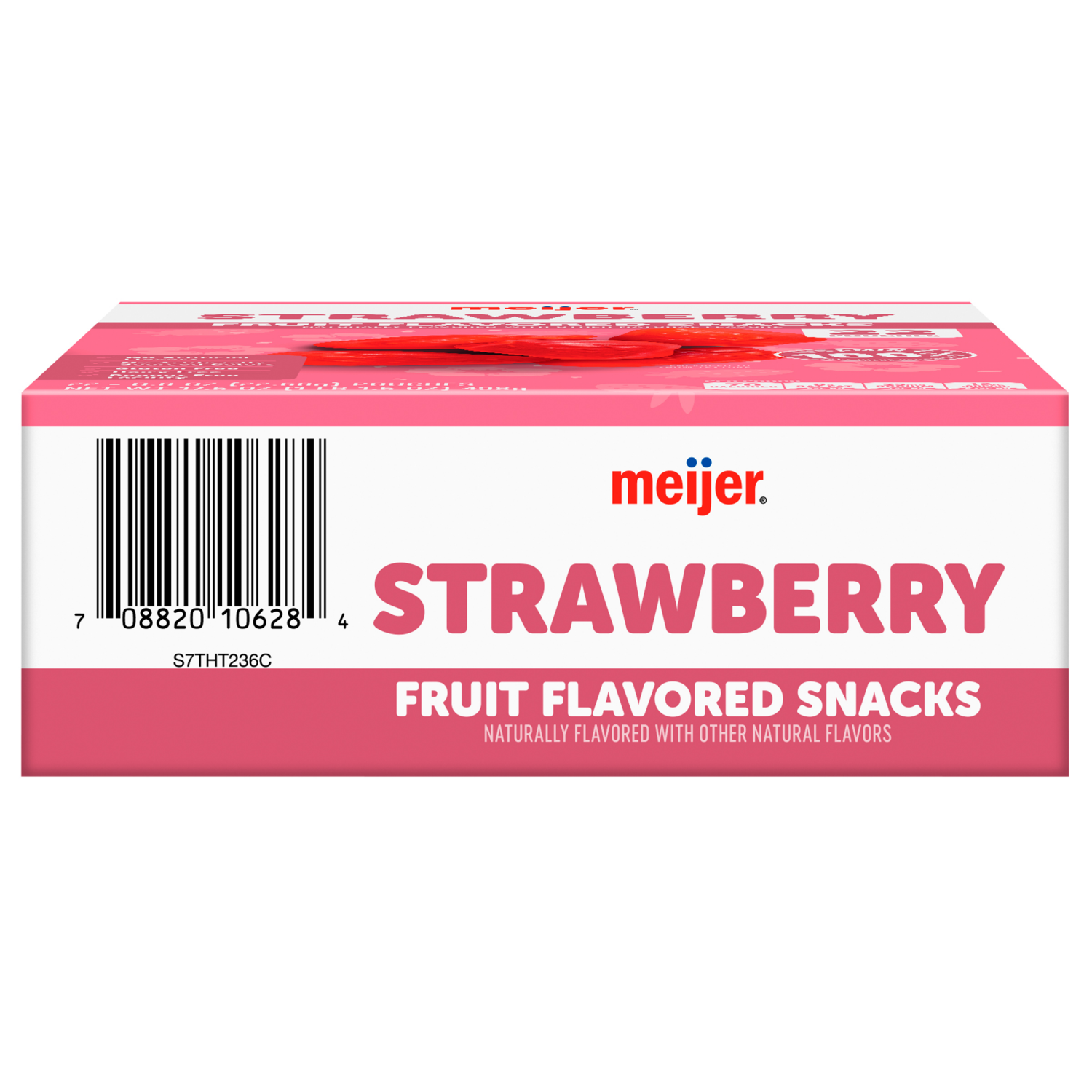 slide 3 of 8, Meijer Strawberry Fruit Snacks, 22 ct