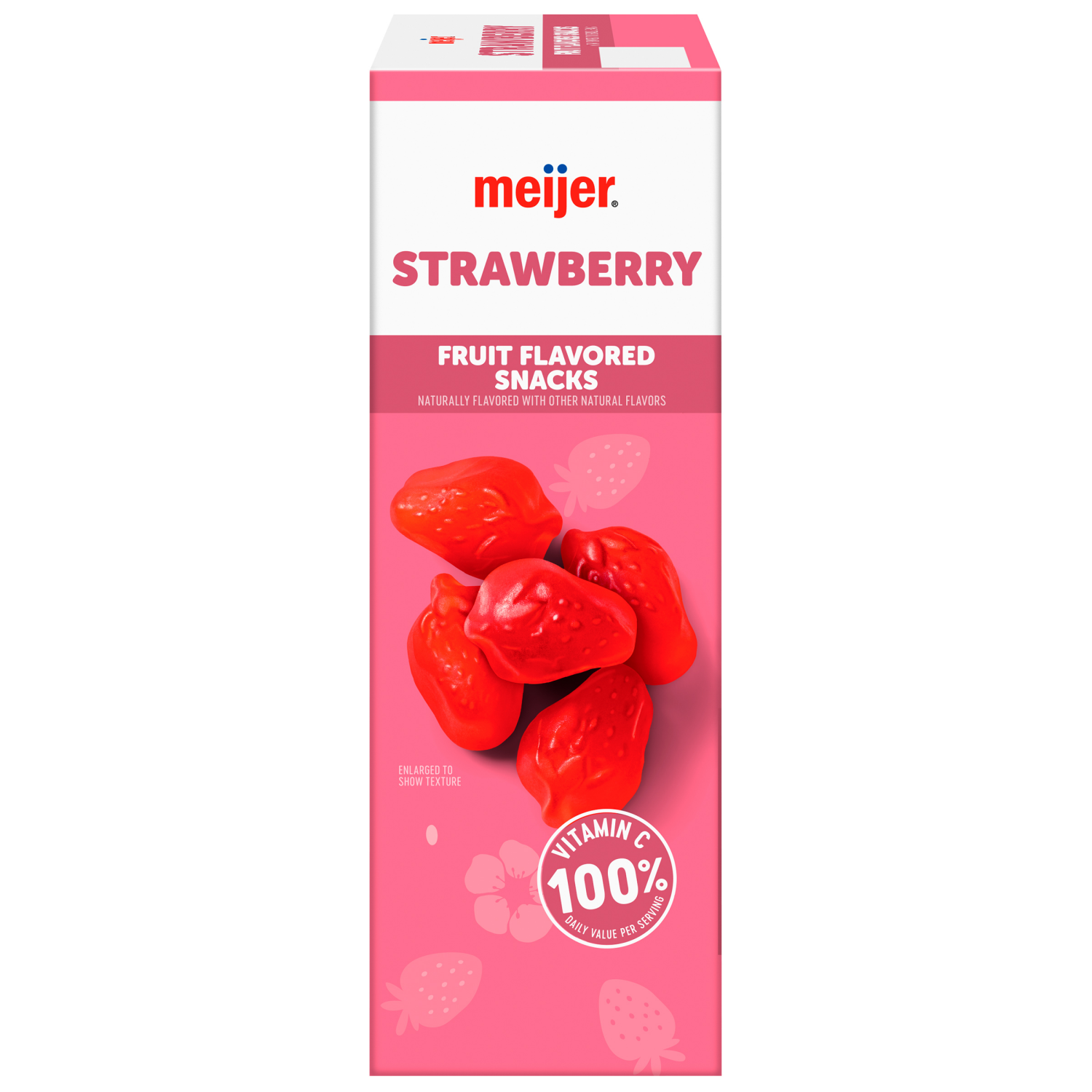 slide 4 of 8, Meijer Strawberry Fruit Snacks, 22 ct