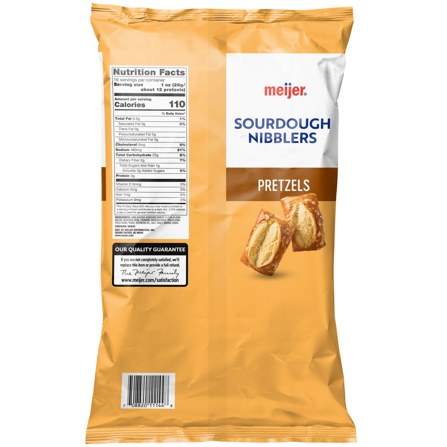 slide 2 of 2, Meijer Sourdough Nibblers Pretzels, 16 Oz, 16 oz