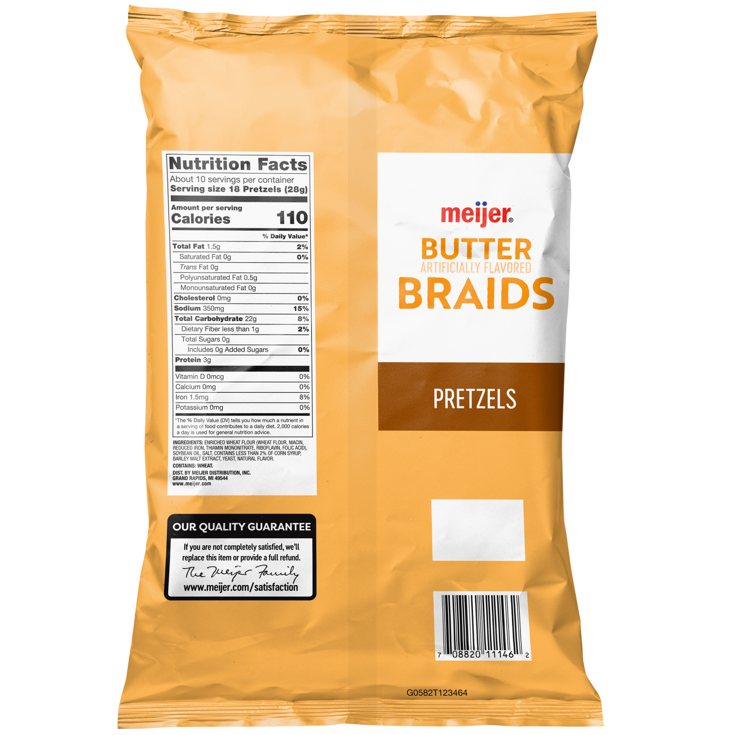 slide 2 of 2, Meijer Butter Braid Pretzels- 10 oz, 10 oz
