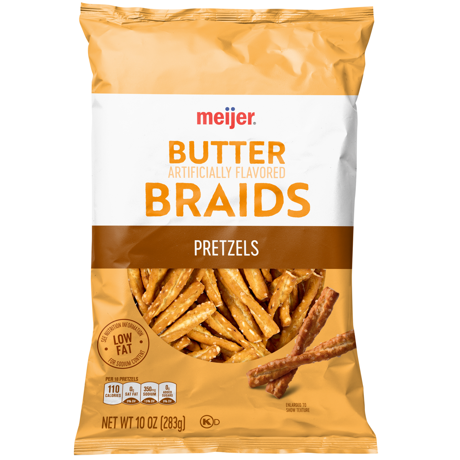 slide 1 of 2, Meijer Butter Braid Pretzels- 10 oz, 10 oz