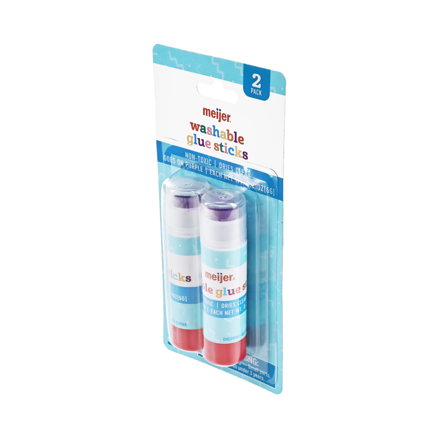 slide 3 of 4, Meijer Washable Glue Sticks, 2 ct