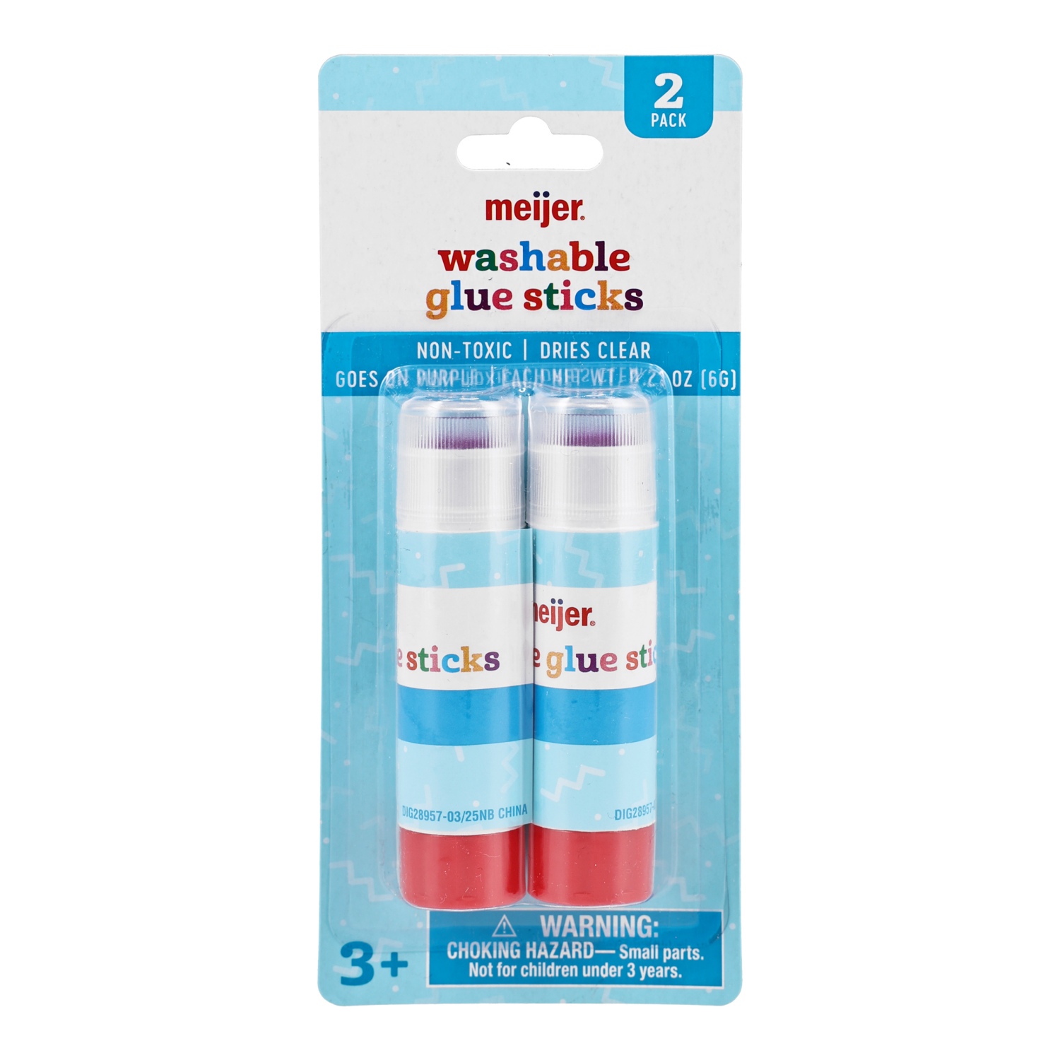 slide 1 of 4, Meijer Washable Glue Sticks, 2 ct