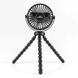 Polar Wind 4 In Mini Octopus Usb Fan Black