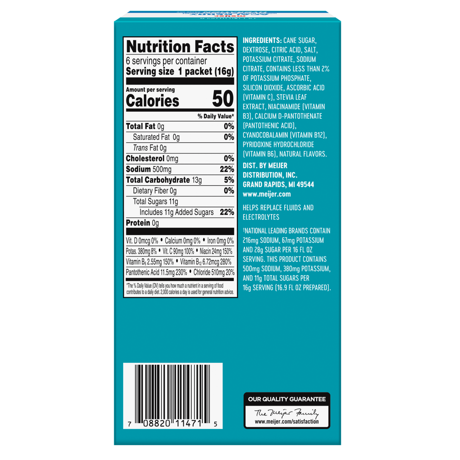 slide 2 of 8, Meijer Acai Berry Hydration Drink Mix - 6 ct, 6 ct