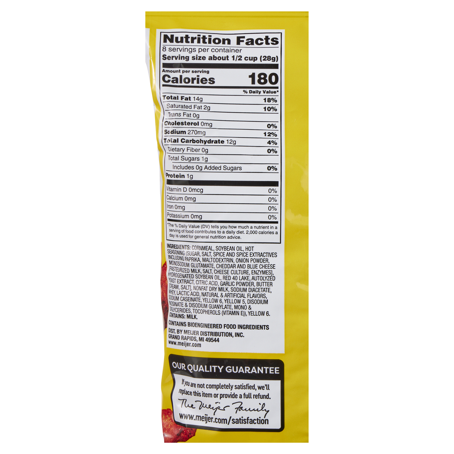 slide 2 of 2, Meijer Flaming Hot Crunchy Curls, 8 oz