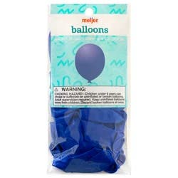 Meijer Helium Balloons, Dark Blue