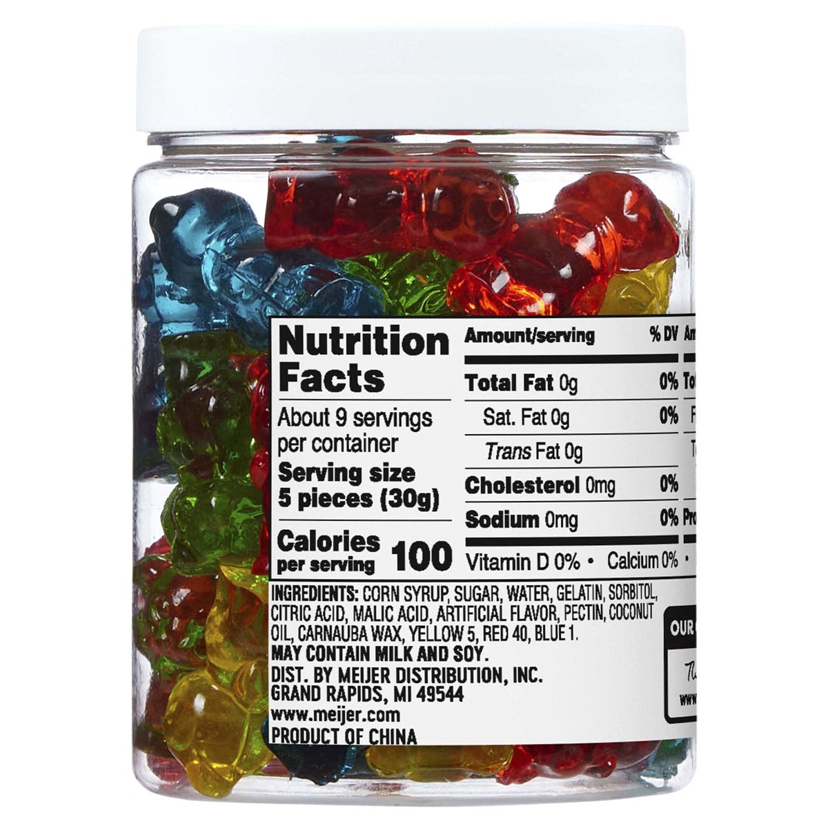 slide 4 of 5, Meijer Gummi Chubby Bears, 9 oz
