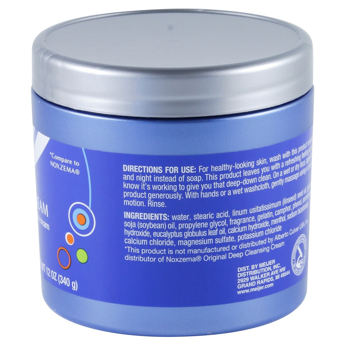 slide 2 of 3, Meijer Cleansing Cream, 12 oz