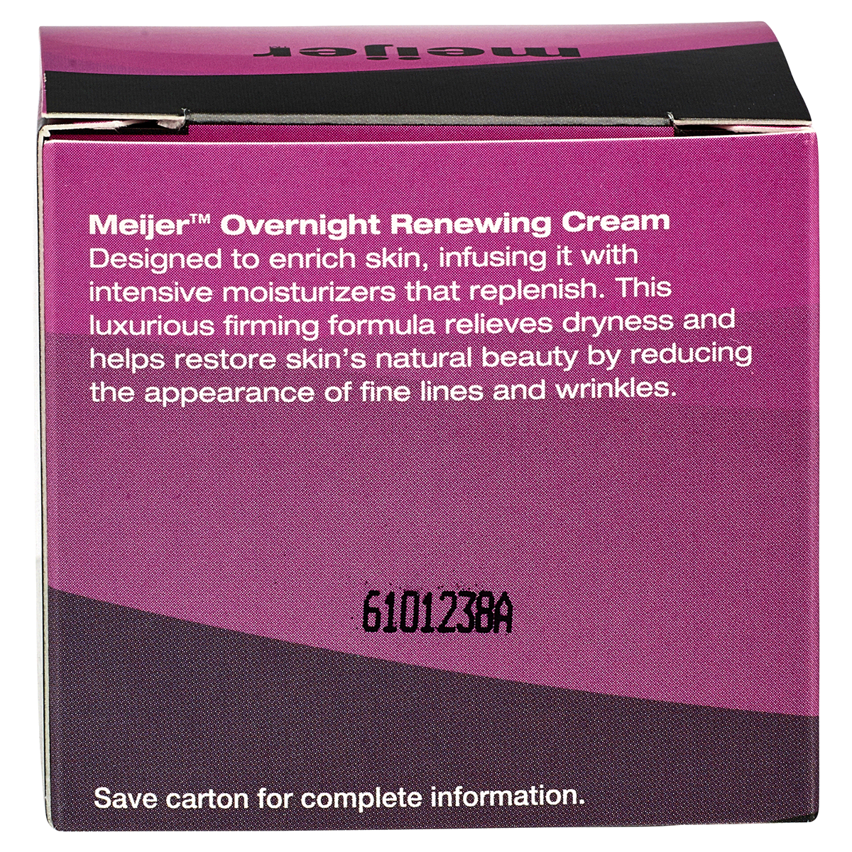 slide 4 of 4, Meijer Overnight Renewing Cream, 2 oz