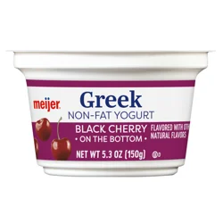 Meijer Black Cherry Greek Nonfat Yogurt - 5.3 oz