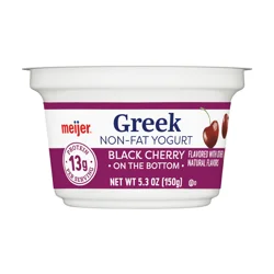 Meijer Black Cherry Greek Nonfat Yogurt - 5.3 oz