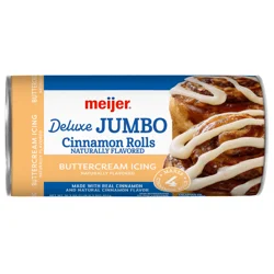 Meijer Deluxe Jumbo Cinnamon Rolls with Buttercream Icing