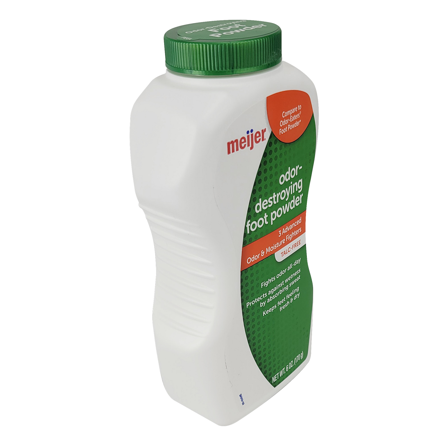 slide 2 of 3, Meijer Odor Destorying Foot Powder, 6 oz