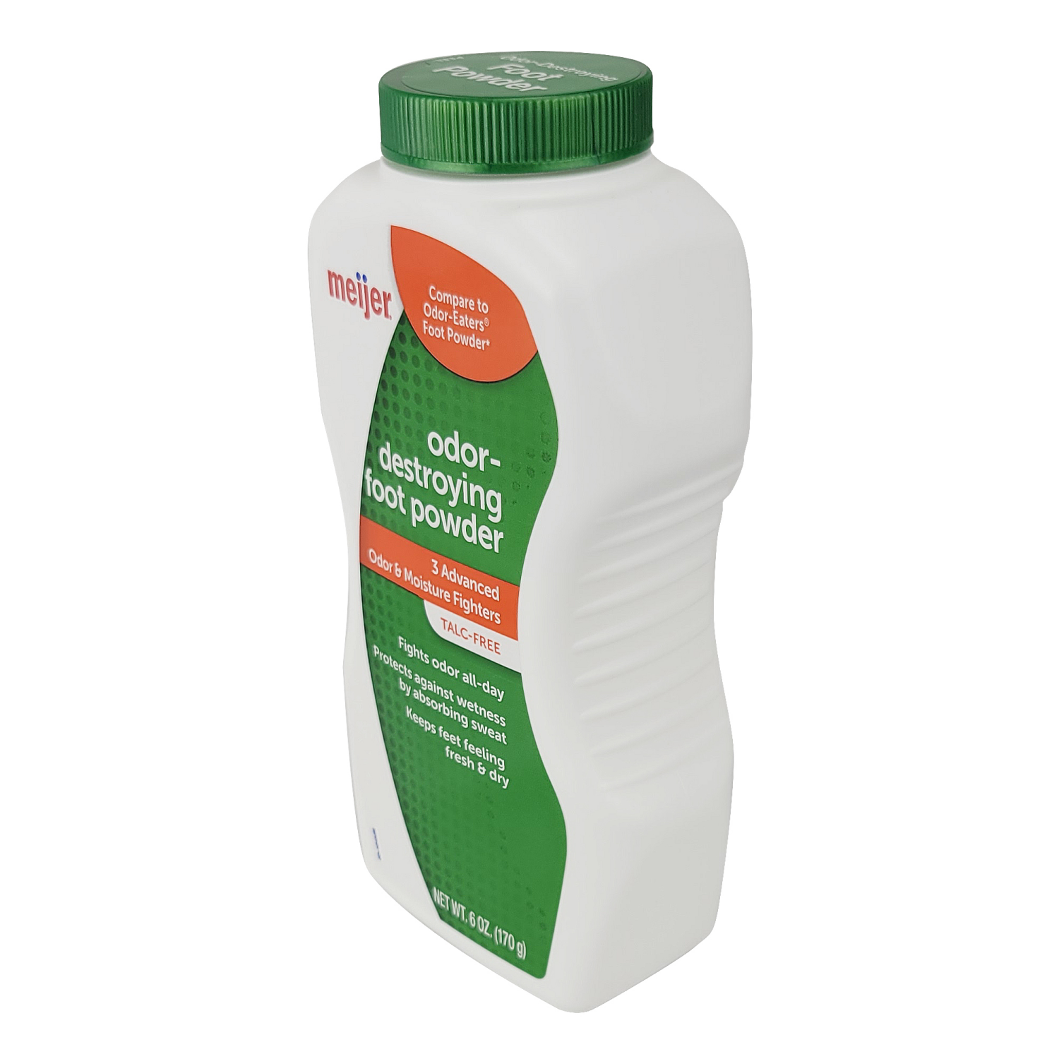 slide 3 of 3, Meijer Odor Destorying Foot Powder, 6 oz