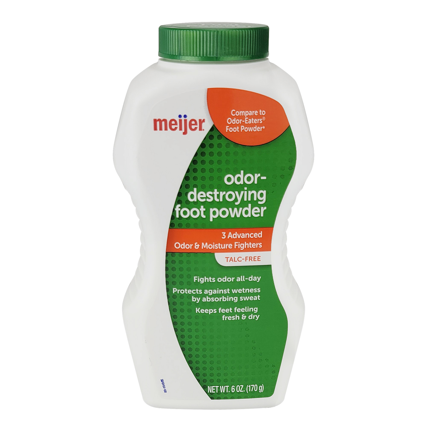slide 1 of 3, Meijer Odor Destorying Foot Powder, 6 oz