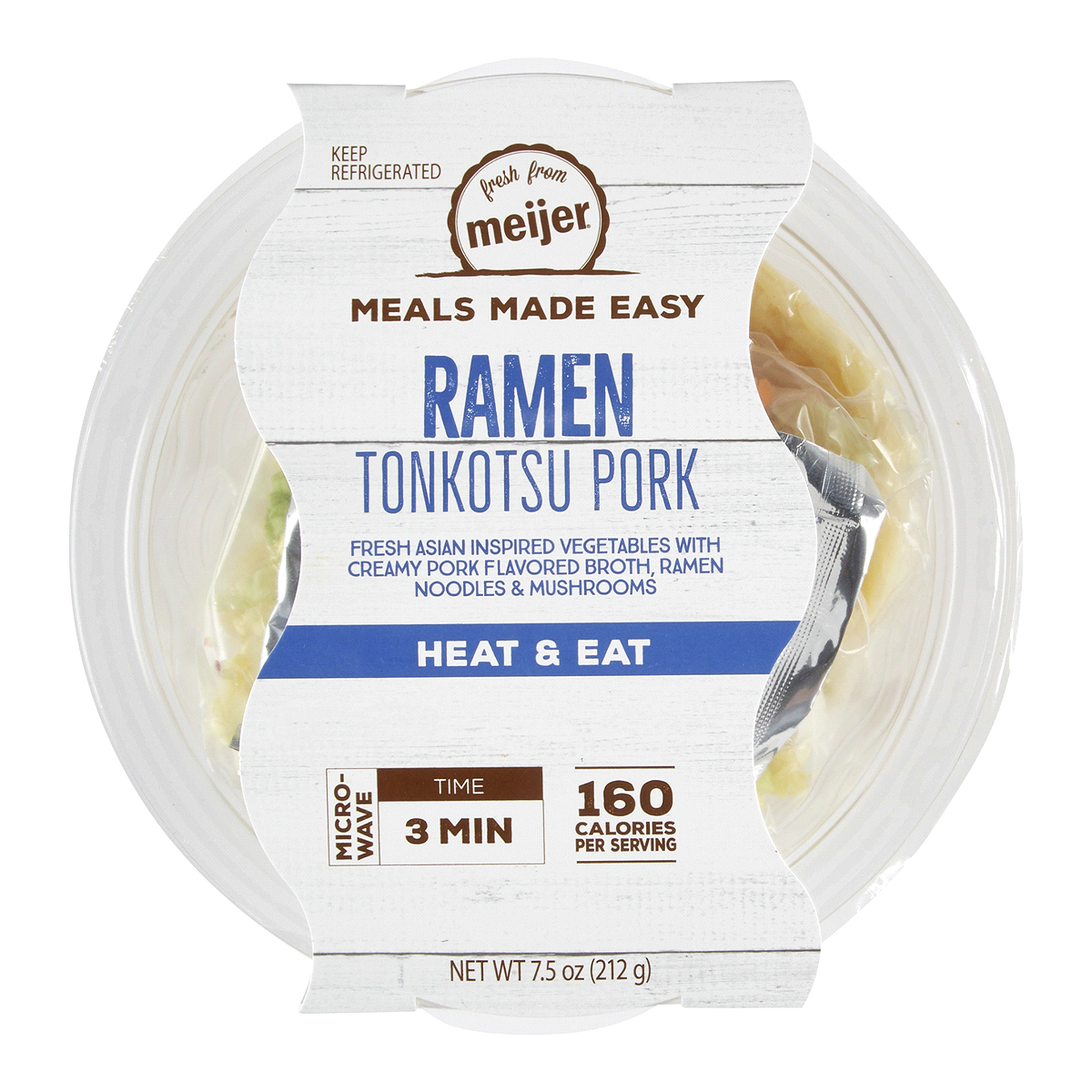 slide 5 of 13, FRESH FROM MEIJER Meijer Meals Made Easy Ramen Tonkotsu Pork, 7.5 oz