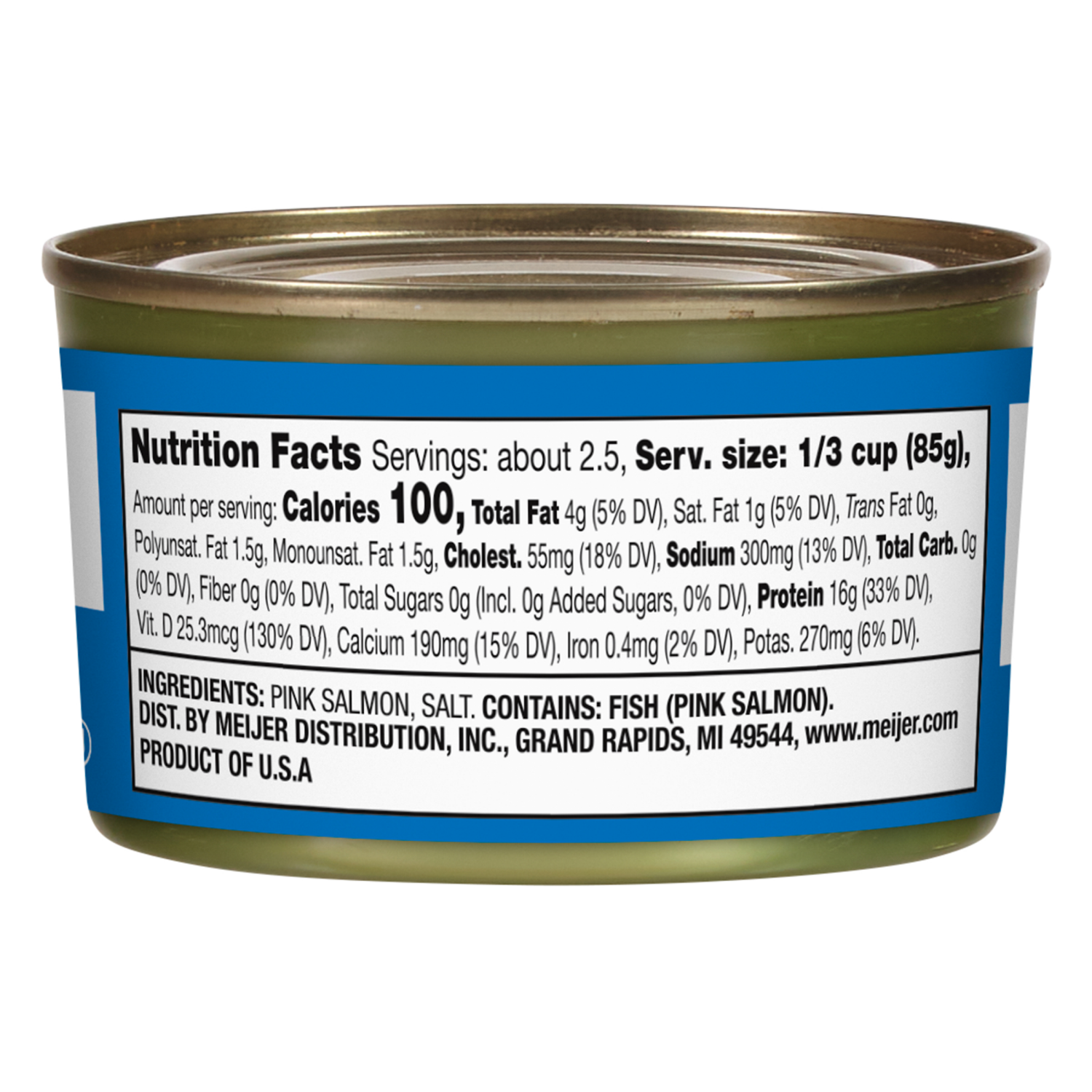 slide 3 of 3, Meijer Wild Caught Alaskan Pink Salmon, 7.5 oz