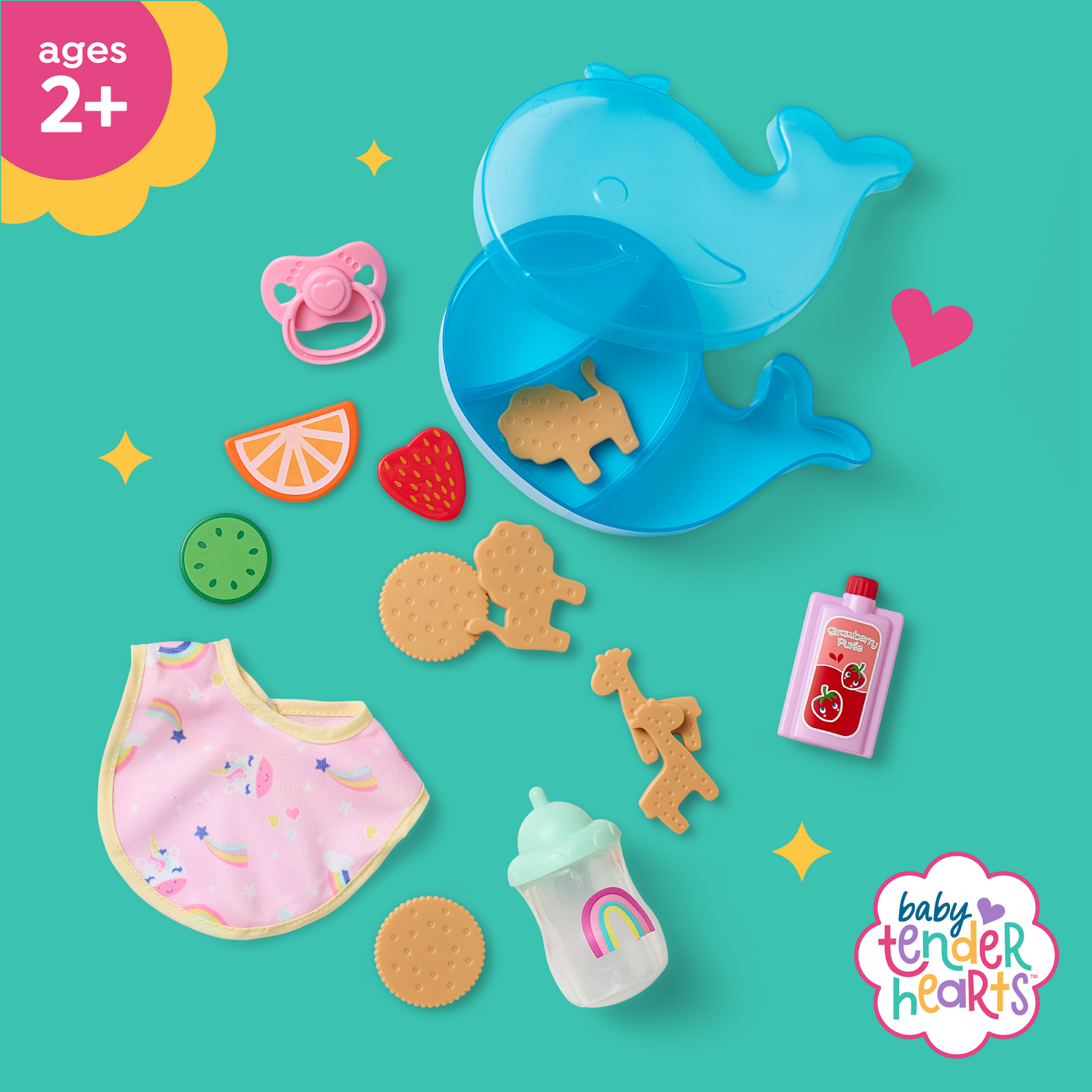 slide 3 of 3, Baby Tender Hearts BTH ALL ABOUT FEEDING SET, 1 ct