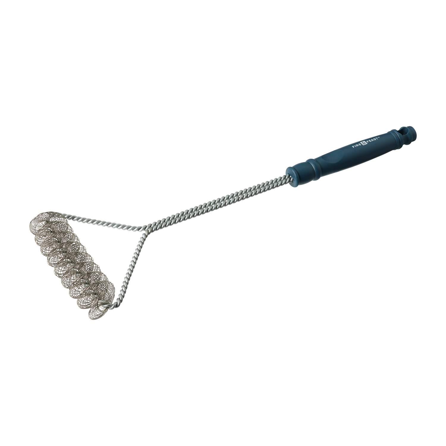 slide 3 of 3, Fire & Feast Stainless Steel Spiral Brush 17.9in, 17.91 in