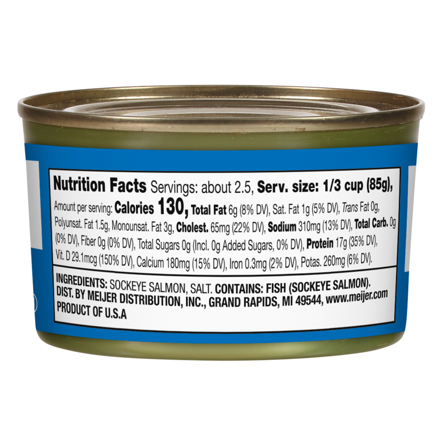 slide 3 of 3, Meijer Wild Alaskan Red Sockeye Salmon, 7.5 oz