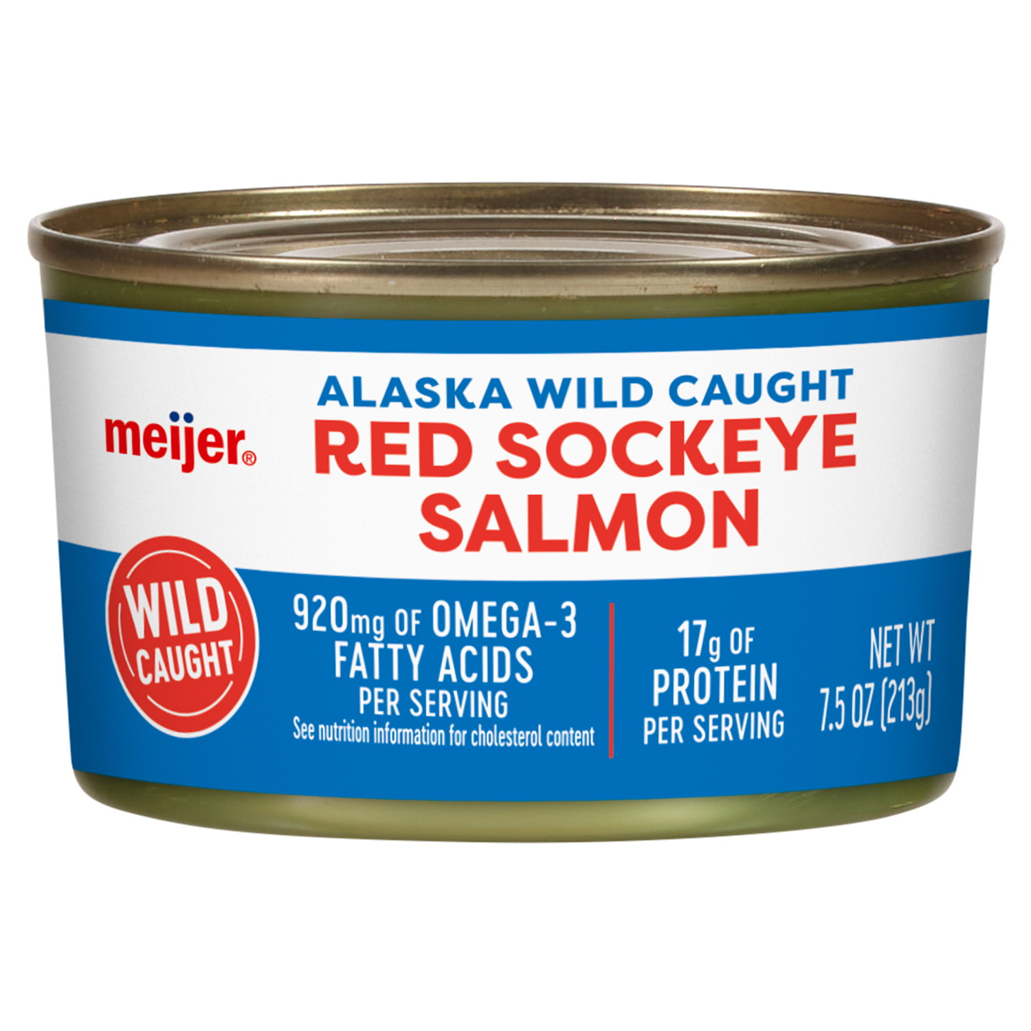 slide 1 of 3, Meijer Wild Alaskan Red Sockeye Salmon, 7.5 oz