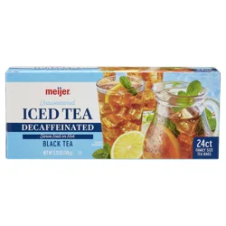 Meijer Unsweetened Decaffeinated Iced Black Tea Bags, 24 Ct