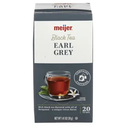 Meijer Earl Grey Black Tea Bags, 20 Ct