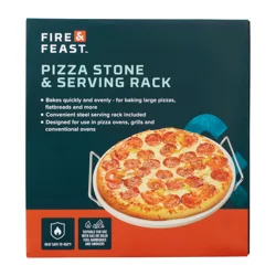 FIRE & FEAST Fire& Feast Pizza Stone, 13 Inch
