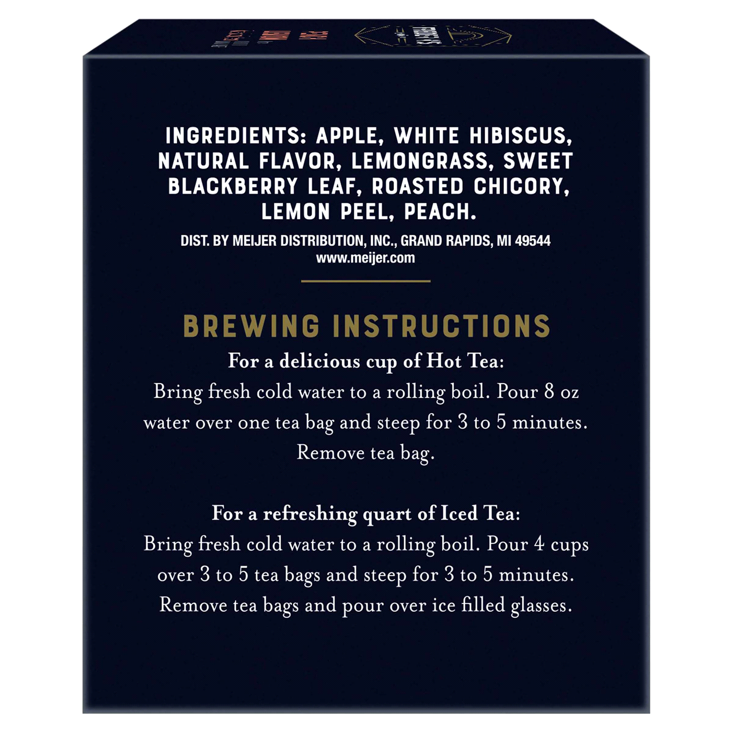 slide 3 of 5, FREDERIKS BY MEIJER Frederik's by Meijer Peach Lemon Herbal Tea - 15 ct, 15 ct